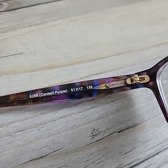 Coach Eyeglasses HC6065‎ 5288 51-17-135 Confetti PURPLE FRAMES ONLY main image 15